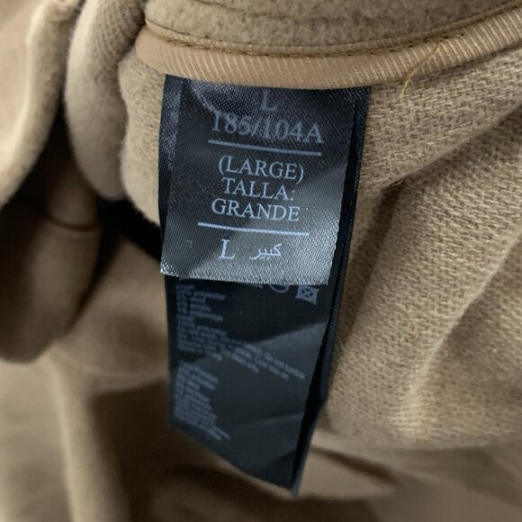 AllSaints Shirt Jacket Mens Medium/Large Loki Wool Blend Button Up Shacket Brown - Picture 7 of 10